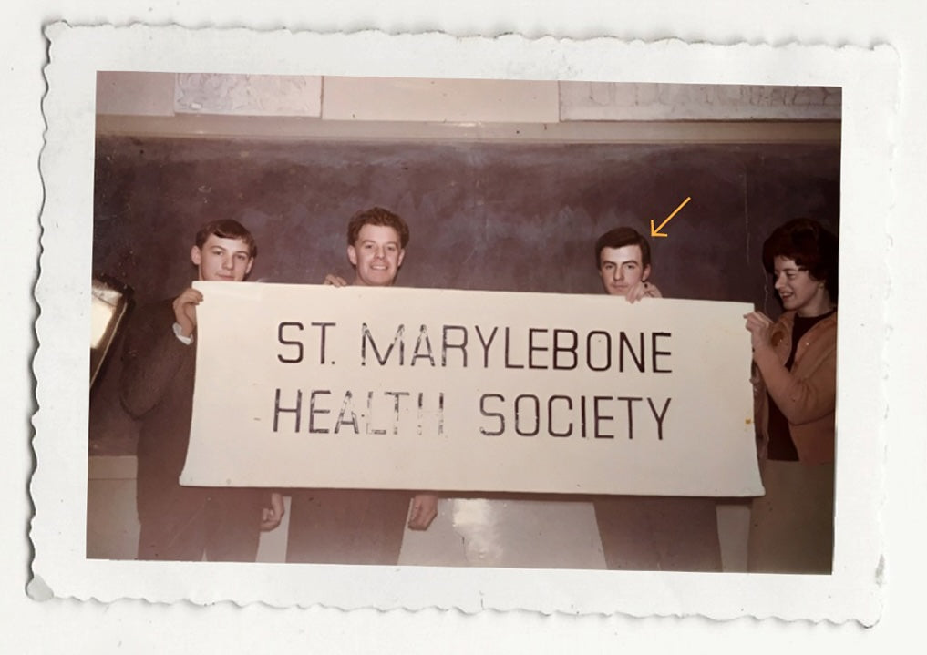 This is me, age 17, at the South East Essex Technical College evening class in 1962, holding up our collaborative creation; I did the S’s.